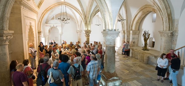 Mount Zion and the Last Supper Room touring Israel