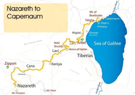 Jesus Trail Map